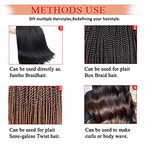 Pre Stretched Braiding Hair Extensions, Anti-Itch 26 inches