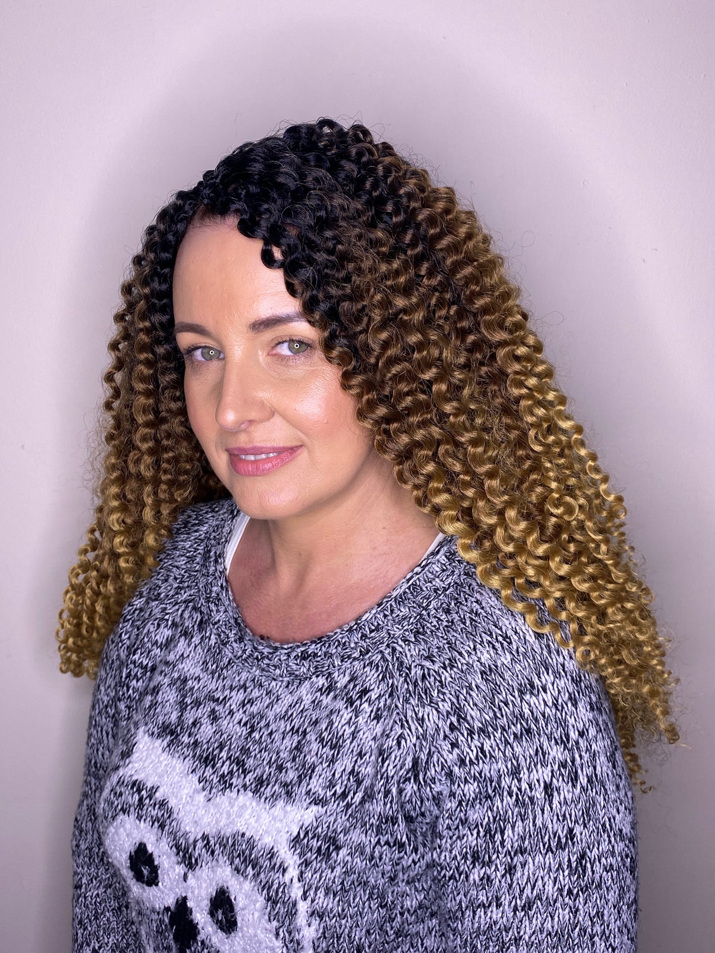 Passion Twist Synthetic Water Wave Crochet Hair 6 Packs (18inch T1B/30/27#)