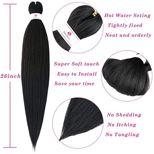 Pre Stretched Braiding Hair Extensions, Anti-Itch 26 inches